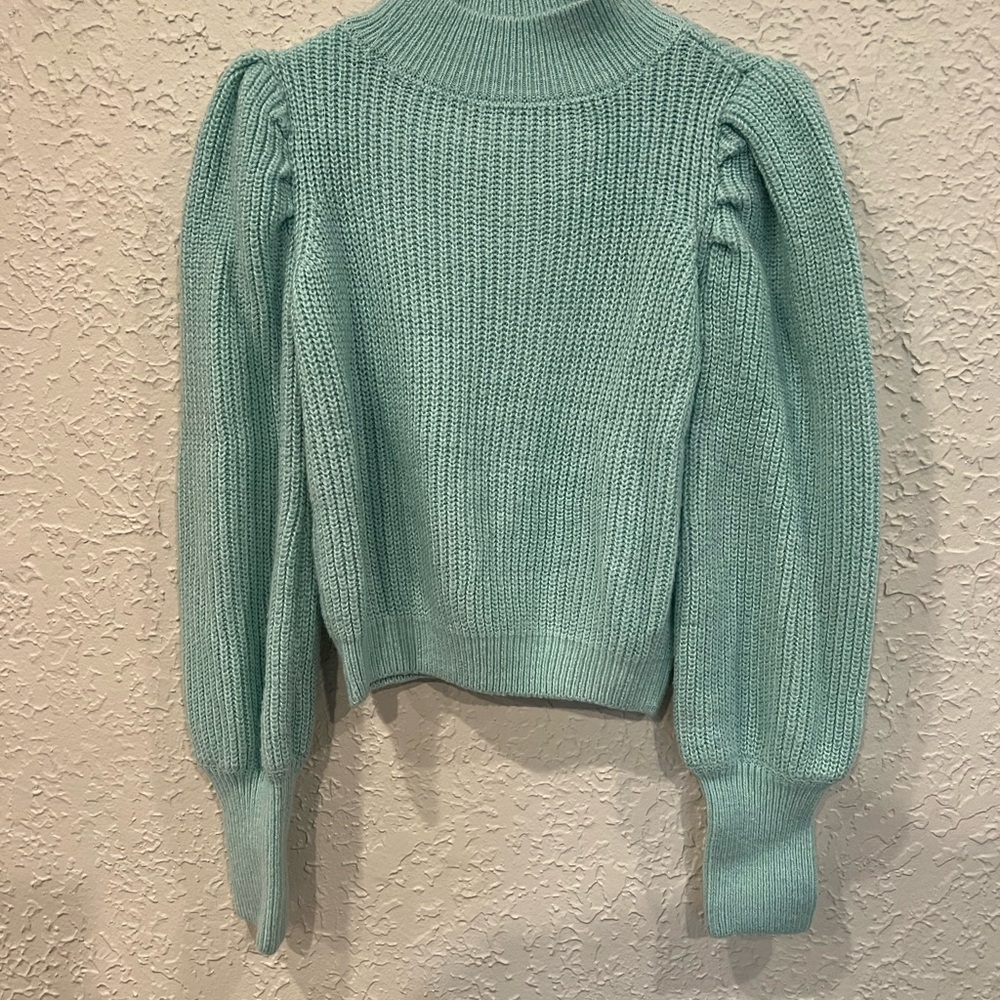 SO Women's Mint Turtleneck Sweater
